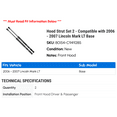 thumbnail image 2 of Hood Strut Set 2 - Compatible with 2006 - 2007 Lincoln Mark LT Base, 2 of 2