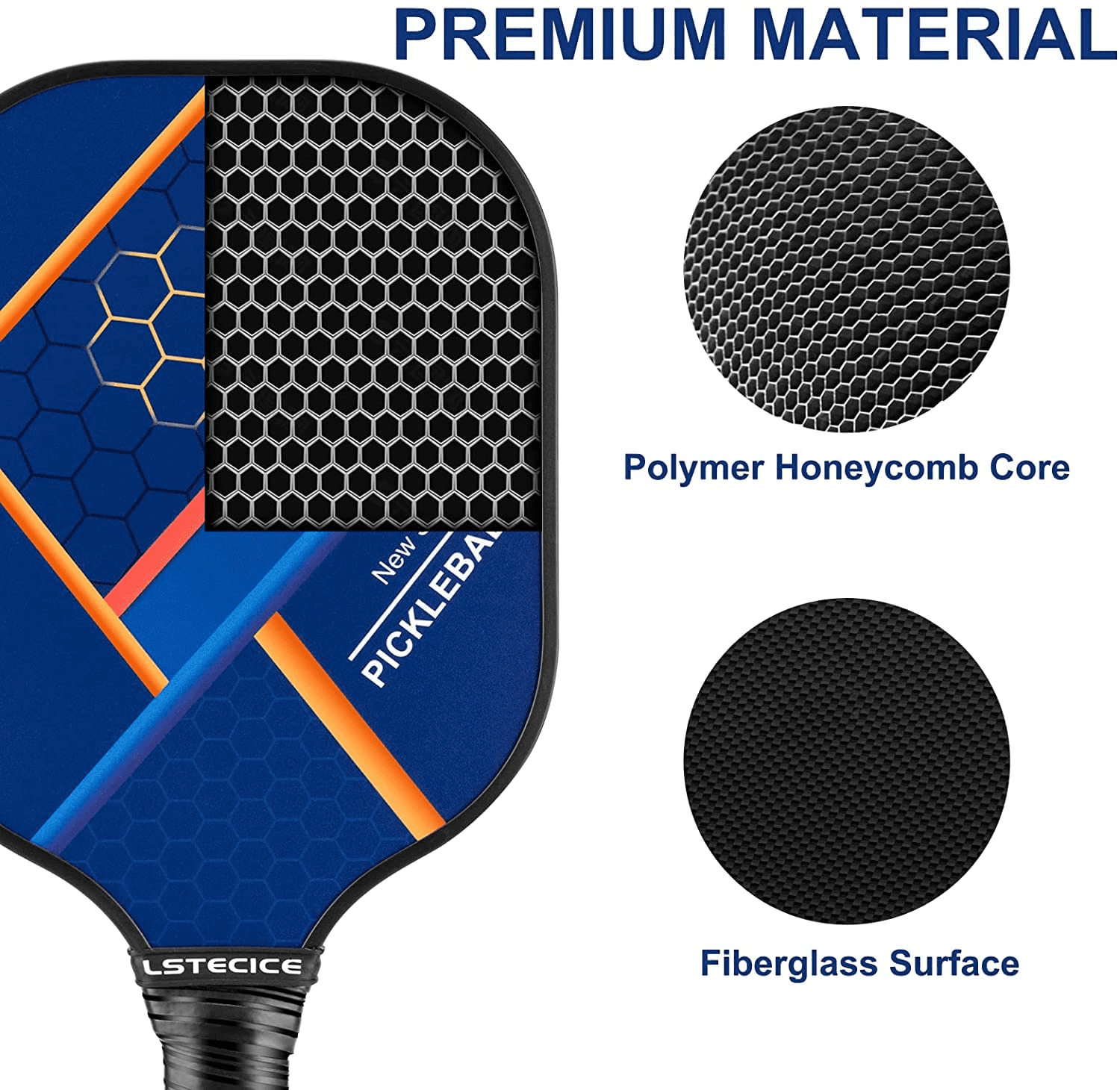 LSTECICE Pickleball Set – 4 Schläger, 4 Bälle, Tasche, USAPA-Standard