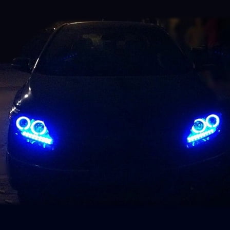 Diluopei 12X48" Blue Tint Vinyl Film Overlay Wrap Sheet Headlight Fog Light