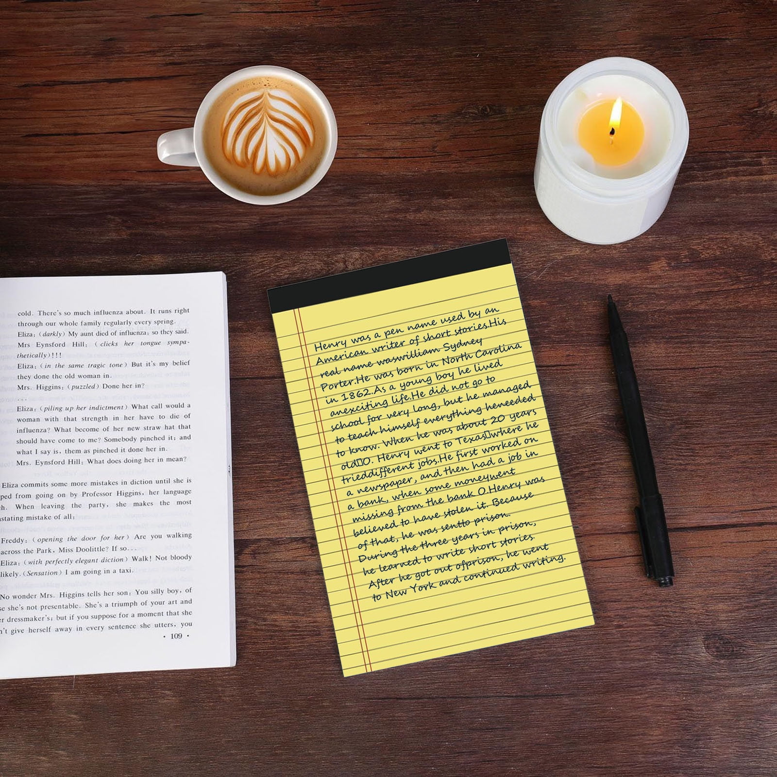 100Fens A4 Paper Notebook Horizontal Line Tearable Note Book Memo Planner Notepads