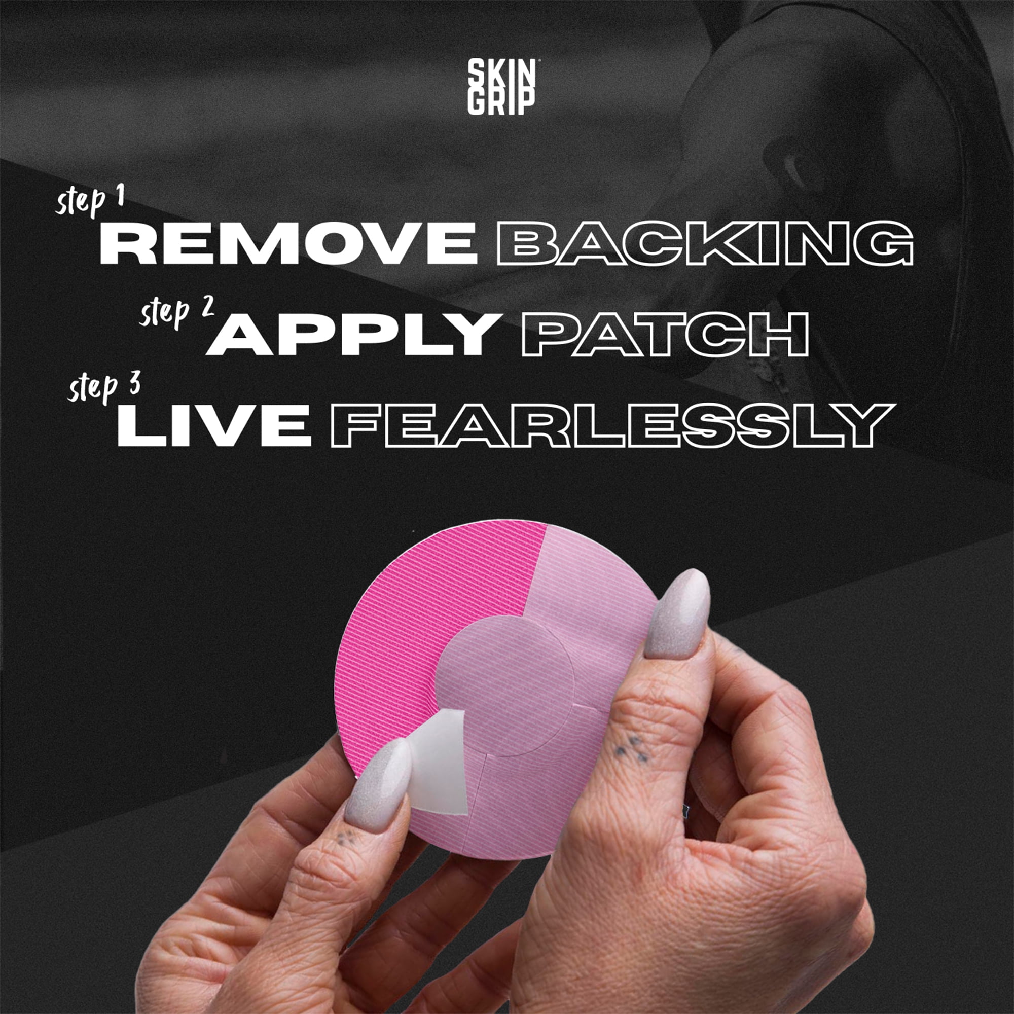 Skin Grip Freestyle Libre 2 & Lingo Patches - 20 Pack, Waterproof CGM Glucose Monitor Adhesive Covers, Durable Long-Lasting Sensor Patches - Rainbow