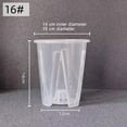 thumbnail image 1 of Clear Plastic Orchid Pots With Holes Transparent Flower Pot Succulents Plant 16cm, 1 of 9