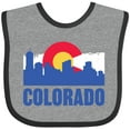 thumbnail image 3 of Inktastic Colorado Flag and Skyline Boys or Girls Baby Bib, 3 of 4