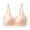 Beige, variant on Women's Wireless Push Up Bras Seamless Comfortable Bras Anti Sagging Breathable Everyday Bra Full Coverage No Underwire Bra Black L
