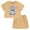 Beige, variant on Disney Lilo & Stitch French Terry Cropped Drop Shoulder T-Shirt and Skirt Outfit Set Toddler to Big Kid