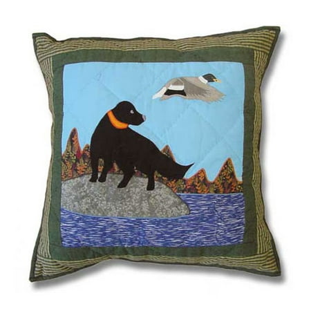 Patch Magic Mallard Dog Cotton Throw Pillow