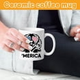 thumbnail image 6 of Ceramic Coffee Mug, 4Th of July decorations, Golden Retriever, 11 in, Coffee Mug Ceramic, Patriotic decorations, Kitchen Space, White, 1 Pc, 6 of 7