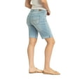 thumbnail image 2 of Jordache Women's High Rise Relaxed Bermuda Denim Shorts, Sizes 2-22, 2 of 6