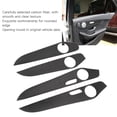 thumbnail image 4 of Door Panel Rear Speaker Decor Cover, Carbon Fiber Clear Texture Easy Installation Car Inner Door Panel Cover Fade Resistant Perfect Fit  for C Class W205, 4 of 7