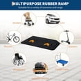 thumbnail image 3 of 4" Rise Rubber Threshold Ramp for Doorway, Portable Wheelchair Ramp with Non-Slip Textured Surface, Doorway Driveway Rubber Curb Ramps for Home Entry, 33069 LBS Capacity, 3 of 6