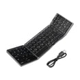 thumbnail image 1 of Tachiuwa BT Foldable Keyboard Black Portable Travel Keyboard for Laptop Flat Computer Gray, 1 of 9