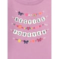thumbnail image 6 of Garanimals Toddler Girl Graphic Fleece Sweatshirt with Long Sleeves, Sizes 2T-5T, 6 of 6