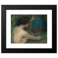thumbnail image 2 of Edmond Francois Aman-Jean 18x15 Black Modern Framed Museum Art Print Titled - Woman with Eucalyptus (Before 1905), 2 of 5