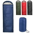 thumbnail image 4 of 10 Pack Bulk Wholesale of Cold Weather Hooded Sleeping Bags for Adults, Kids, Homeless, Camping, Indoors, Outdoors in Black, Navy Blue, Forest Green, Red - 71"L x 30"W, 4 of 11