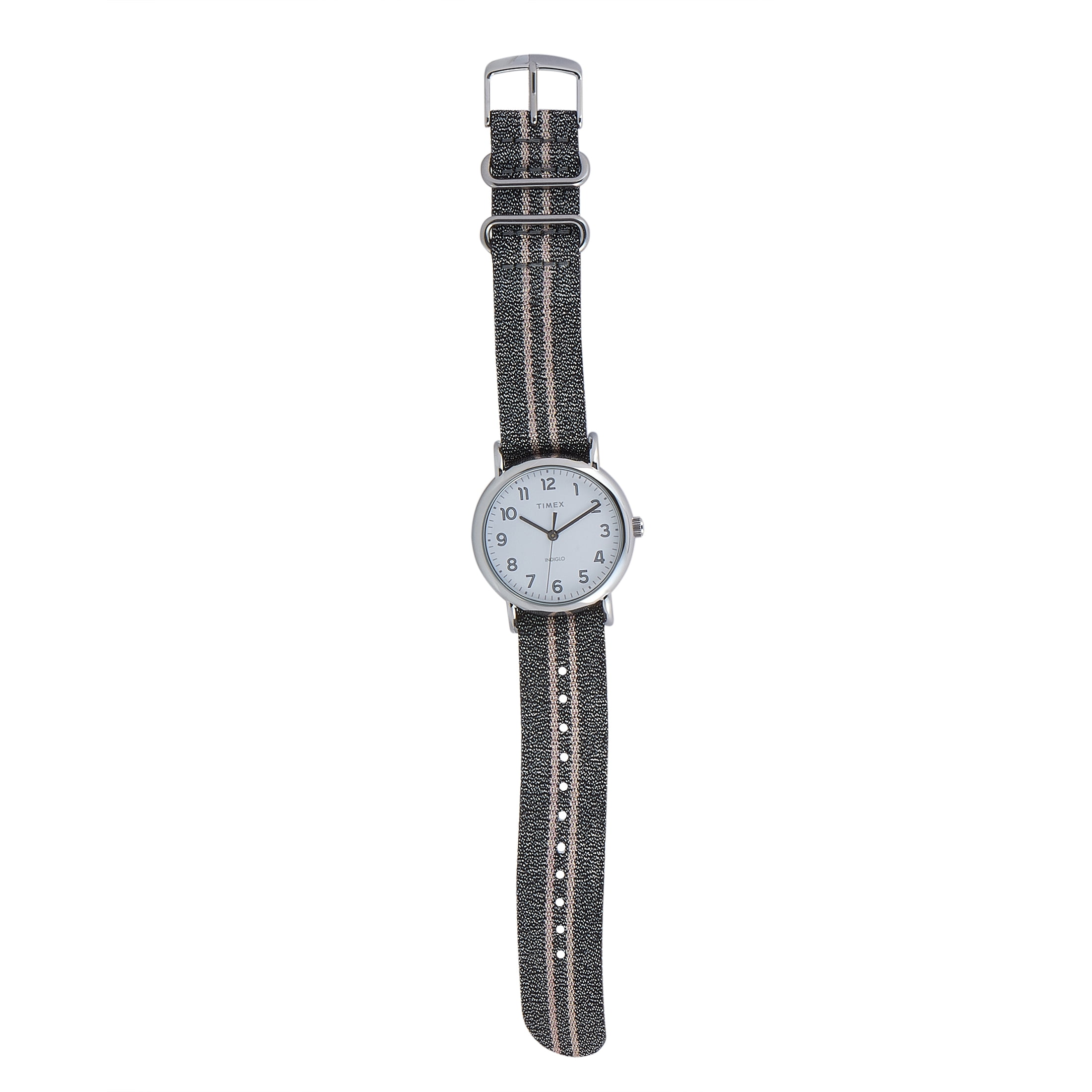 Timex Weekender 38 mm Gray Metallic Strap Watch TW2R92200