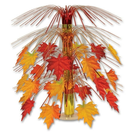 Pack Of 6 Fabric Fall Leaves Cascade Centerpiece Thanksgiving