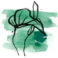 thumbnail image 2 of Vess, June Erica 26x26 White Modern Wood Framed Museum Art Print Titled - Tropical Sumi-e I, 2 of 4