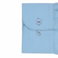 thumbnail image 5 of Men's Slim Fit Button Up Long Sleeve Solid Dress Shirt - Light Blue - L (16-16.5) 36/37 sleeve, 5 of 5
