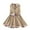 Khaki, variant on Elainilye Fashion Girls Dresses Summer Lapel Sleeveless A-line Dress Button Waist Long Dress, Sizes 3-7 Years