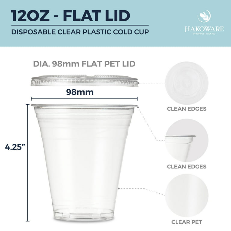 12 oz Clear PET Cold Cups — HAKOWARE by Harvest Pack Inc