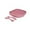Turkish Pink, variant on Muqee Peeko's Feeding Set with Silicone Plate and Baby Utensils in Green Color - (3 Piece Set)