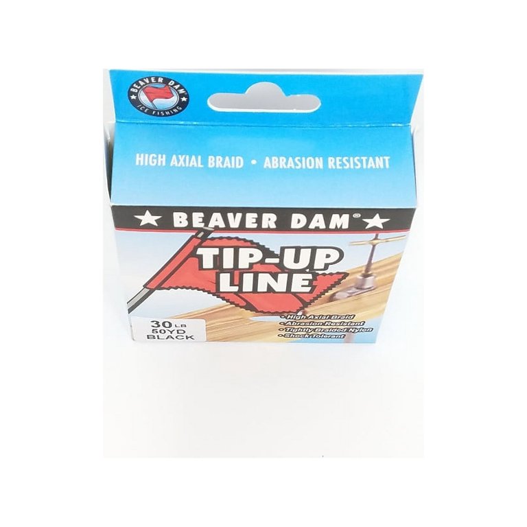 Beaverdam, Tip Up Line, 30 lb./50 yd, Black for Ice Fishing - Walmart.com Beaverdam, Tip Up Line, 30 lb./50 yd, Black for Ice Fishing - Walmart.com