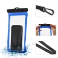 thumbnail image 3 of Unique Bargains 2 Pcs Mobile Waterproof Bag Blue Universal Waterproof Case Compatible for Phone 5.51"x10.43", 3 of 6