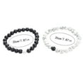 thumbnail image 2 of Ensemble de Bracelets Deux Pièces en Pierre Précieuse Givrée et Perlée pour Personnalité Bijoux Faits Main, 2 of 6