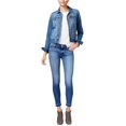 thumbnail image 2 of Hudson Womens Nico Ripped Decimate Skinny Fit Jeans, Azul, 26 Hudson Ceñido, 2 of 2