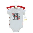 thumbnail image 2 of Hudson Baby Infant Girl Cotton Bodysuits, Love Hearts, 12-18 Months, 2 of 2