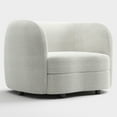 thumbnail image 3 of Furniture of America Sonya Tuxedo Indoor Boucle Fabric Armchairs & Accent Chairs, White, 3 of 12