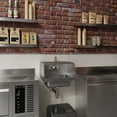 thumbnail image 5 of 17 X 15 Wall Mounted Hand Sink with Gooseneck Faucet and Side Splash, 5 of 9