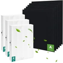 HPA300 HEPA Filter Replacement for Honeywell Air Purifier, 3 HEPA Filters R & 6 Precut Activated Carbon Pre-Filters