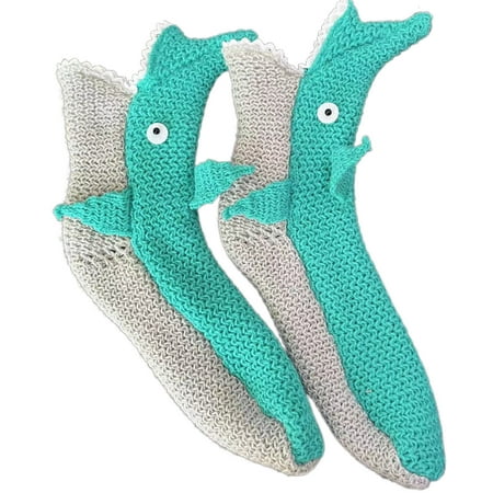 

Musuos Funny Socks Knit Animal Crocodile 3D Socks Novelty Thick Winter Warm Floor Socks