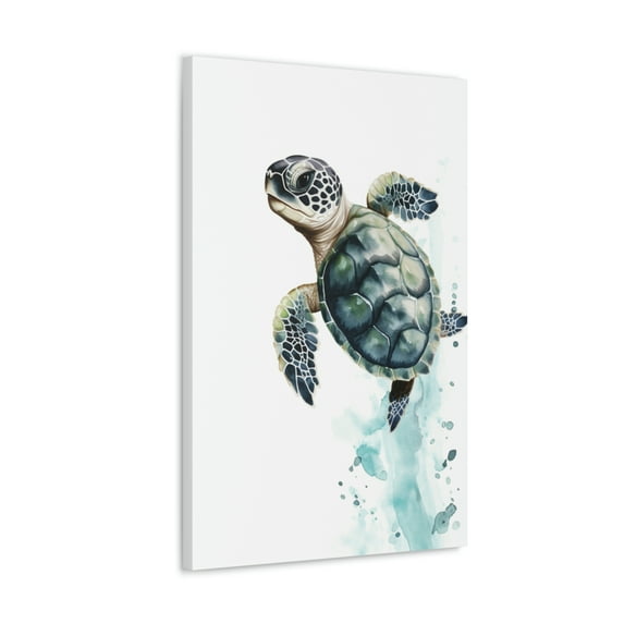 Watercolor Turtle Painting 2 - Nursery Collection - Bedtime Stories