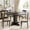 Black, variant on Round Dining Table for 4-6 People, 47 Inches Dining Room Table with Pedestal Base, Kitchen Tables, Kitchen & Dining Room Tables (Table Only)