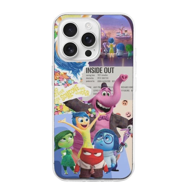 Funda de TPU Inside Out para iPhone 16 Pro: ultrafina, a prueba de golpes, antiamarilleo, resistente a arañazos, compatible con carga inalámbrica, agarre mejorado, estilo transparente.