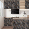 thumbnail image 2 of Abyssaly Floral Peel and Stick Wallpaper 17.5-in x 118-in Self-Adhesive Removable Wallpaper Vinyl Paper for Home Decor, 2 of 9