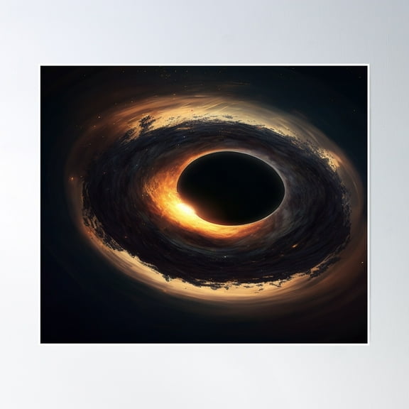 Black Hole Space Zoa220 Poster Wall Art, Modern Wall Decor, 16x16 UNFRAMED
