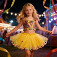 thumbnail image 2 of RMGVDSD Girls Ballerina Tutu Skirt Colorful Layered Tulle Skirts For Carnival Party Dance Performance Clothes Stylish Cute Skirt 3-4 Years, 2 of 4