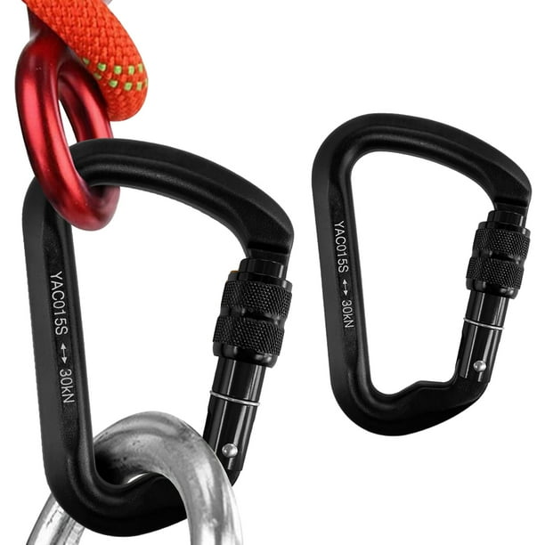Rock Climbing Carabiner,30KN Carabiner Heavy Duty For Locking Carabiner