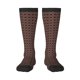 thumbnail image 1 of Fotbe Brown Gold Grid Calcetas Divertidas Estampadas para Hombre y Mujer, Calcetas de Algodón hasta la Rodilla para Caminar, Correr, Enfermería y Embarazo, 1 of 6