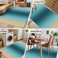 thumbnail image 5 of 3'x5' Rug for Living Room Bedroom, Turquoise Yellow Ombre Washable Area Rugs Non-Slip Carpet Mats, Farmhouse Modern Gradient Art Indoor Low Pile Area Rug Runner for Kitchen, Mudroom, 5 of 8