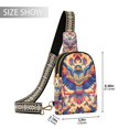 thumbnail image 2 of FORMRS Womens Crossbody Sling Bag Travel Daypack Shoulder Chest Backpack, Colorful Abstract Eagle, 2 of 7