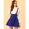 thumbnail image 2 of INSPIRE CHIC Faldas Con Tirantes De Cintura Alta Para Mujer Con Cordones Y Minifalda Con Tirantes Azul real L, 2 of 6