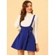 thumbnail image 2 of INSPIRE CHIC Faldas Con Tirantes De Cintura Alta Para Mujer Con Cordones Y Minifalda Con Tirantes Azul real S, 2 of 6