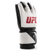 قفازات UFC Ground Game MMA - S/M، أبيض - معدات تدريب MMA للتصارع والضرب للمقاتلين المبتدئين والمتوسطين
