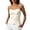 White, variant on Tops for Women Seamless Shaping Built In Bra Support Thin Straps Beach Clothes for Women,Beige.M