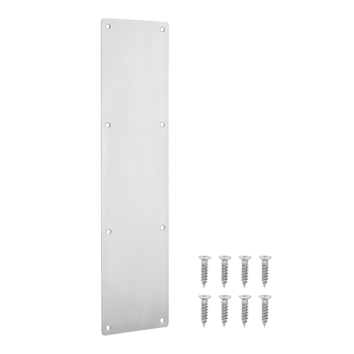 Plastic Door Finger Plates White x 2 Good Quality Easy to Fit push plates 