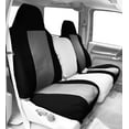 thumbnail image 2 of CalTrend Front Highback Buckets Carbon Fiber Seat Covers for 2008-2015 Smart Fortwo - MB108-08FC Light Grey Insert with Black Trim, 2 of 3